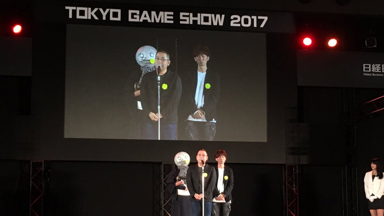 《 尼爾：自動人形 》在 TGS 的頒獎台上