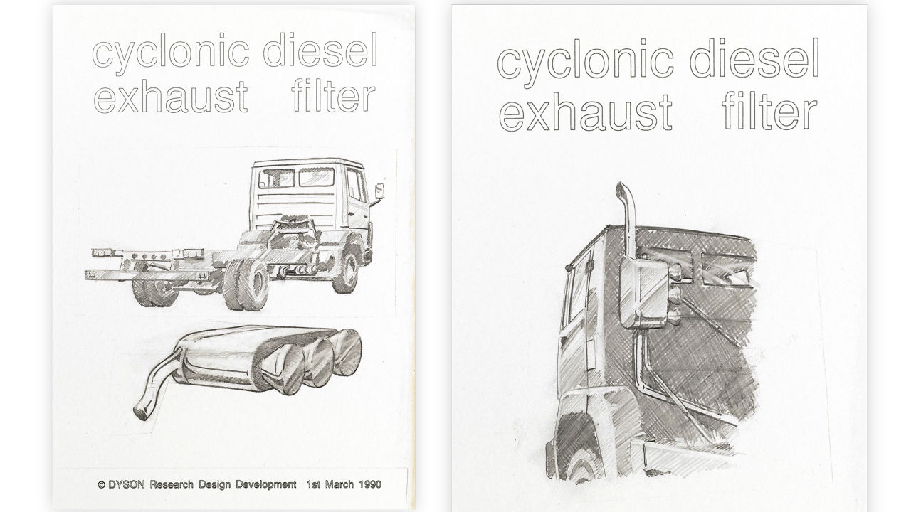 1990 年時，Dyson 便已經運用他們的過濾技術，為柴油車改善污染廢氣排放問題。