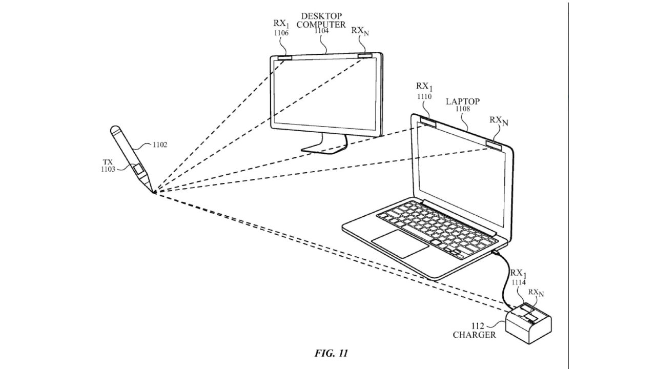 新 Apple 觸控筆專利透過感應器和鏡頭等等，實現半空繪畫。