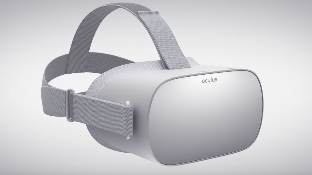 獨立使用的 Oculus Go 外型簡潔。